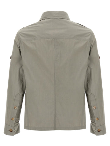 Bicolor Cotton Shell Jacket