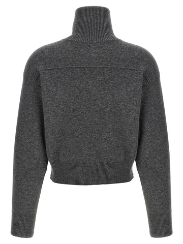 Gray Cashmere Cardigan