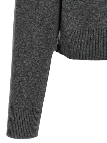 Gray Cashmere Cardigan