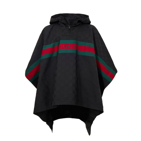Black Polyester Trench Coat