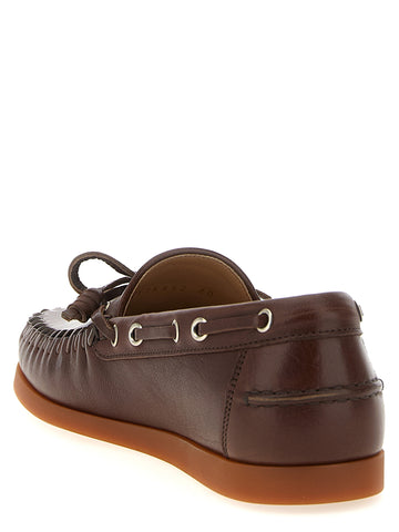 Brown Buffalo Leather Moccassin