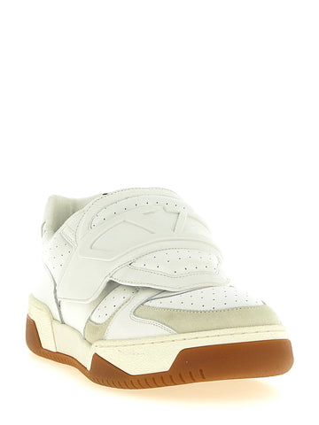 White Leather Athletic Sneakers