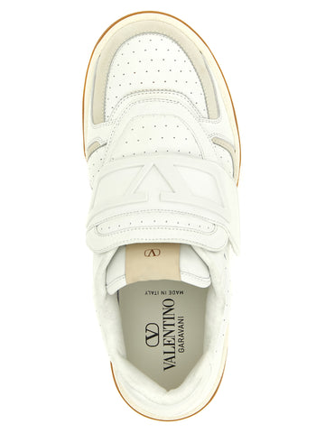 White Leather Athletic Sneakers
