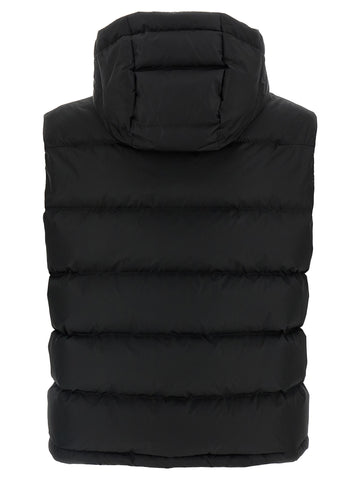 Black Polyamide Sleeveless Jacket
