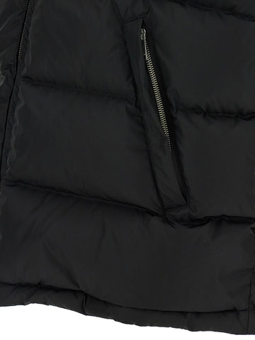Black Polyamide Sleeveless Jacket