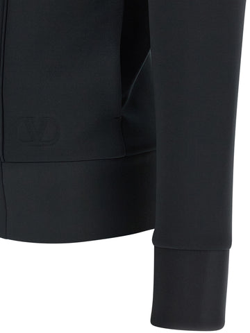 Black Polyester Sweatshirt