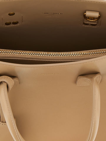 Beige Calfskin Handbag