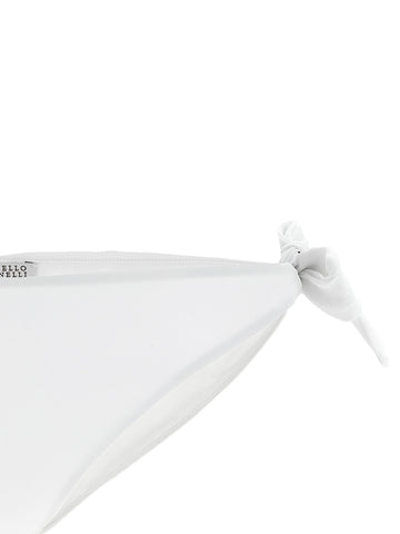 White Polyamide Swim Briefs