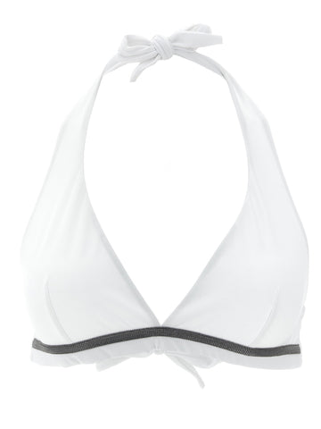 White Polyamide Bikini