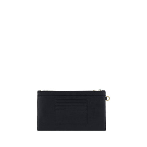 Black Calf Leather Bos Taurus Clutch Bag
