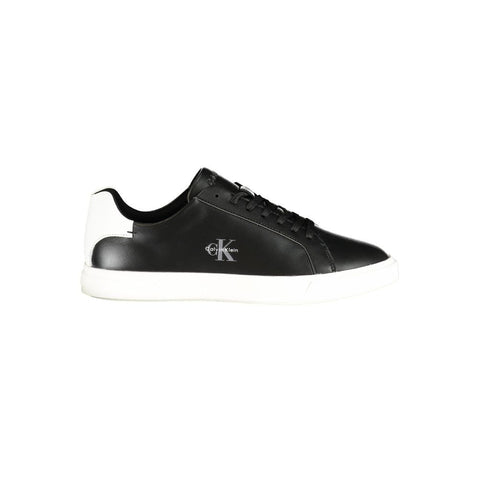 Black Polyurethane Womens Sneaker