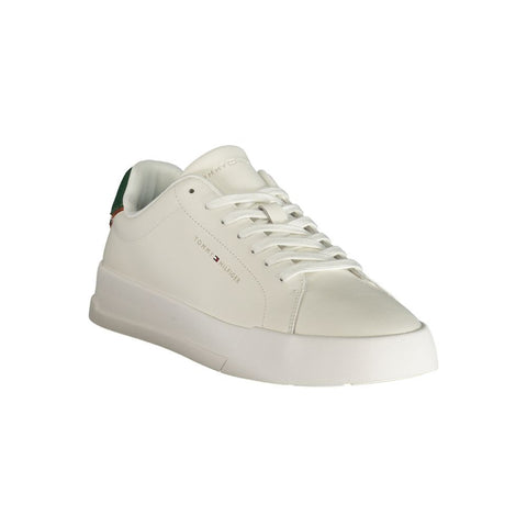 White Polyurethane Men's Sneaker