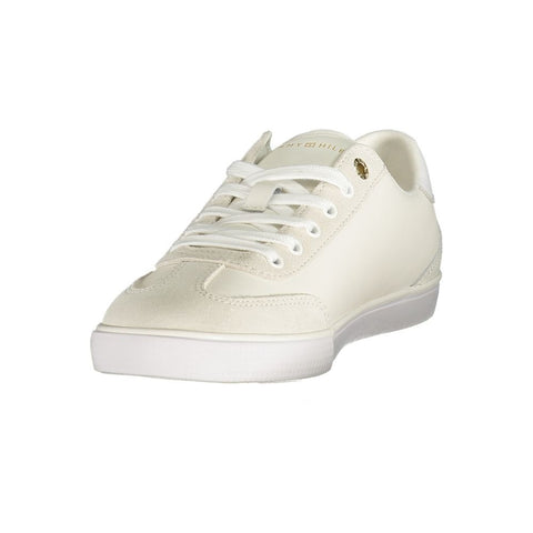 White Polyurethane Women's Sneaker