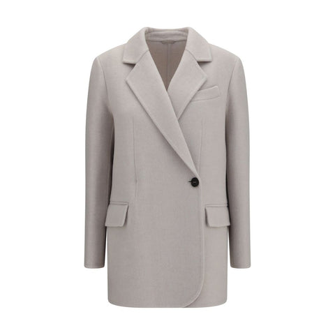 White Wool Oves Aries Full-Length Jacket