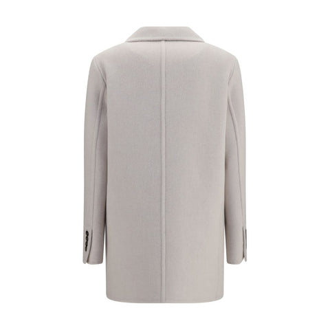 White Wool Oves Aries Full-Length Jacket