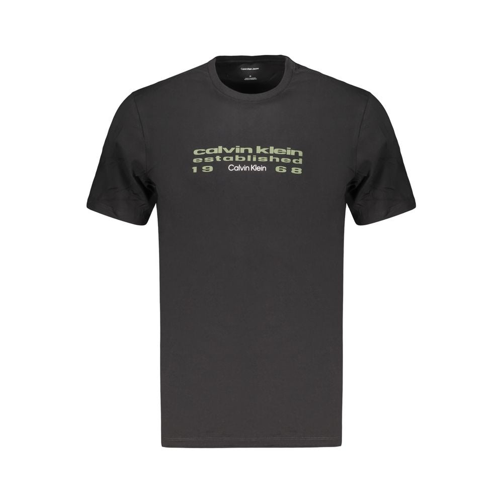 Black Cotton Men's T-Shirt
