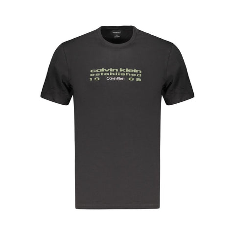 Black Cotton Men's T-Shirt