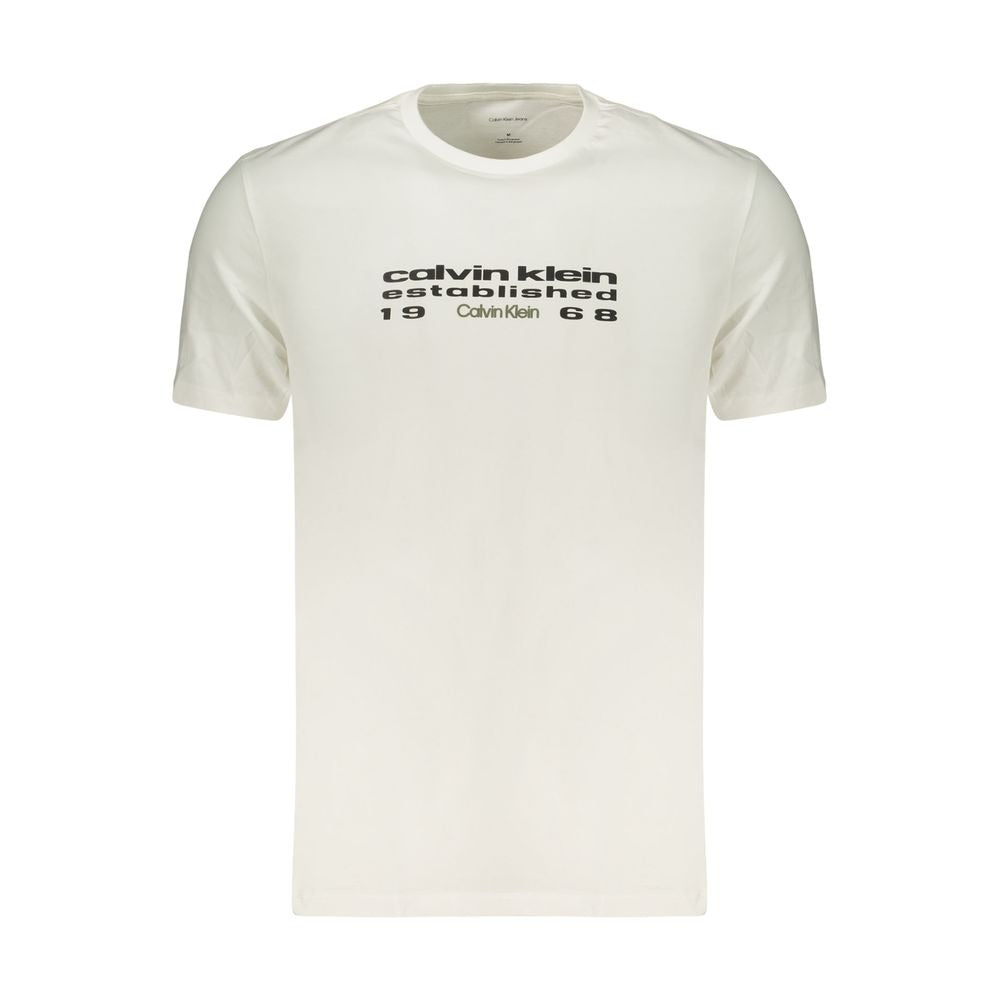 White Cotton Men's T-Shirt
