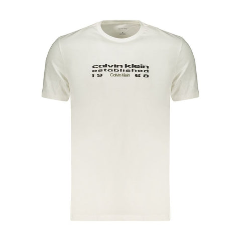 White Cotton Men's T-Shirt