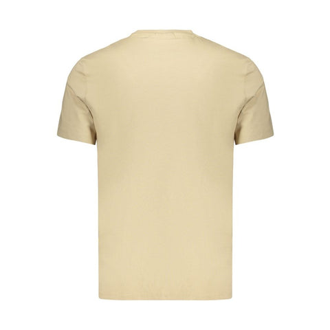 Beige Cotton Men's T-Shirt