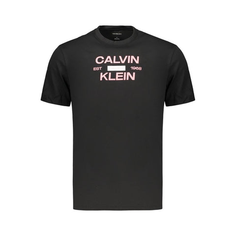 Black Cotton Men's T-Shirt