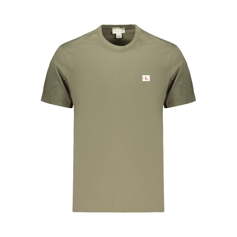 Green Cotton Men's T-Shirt