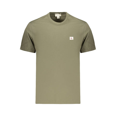 Green Cotton Men's T-Shirt