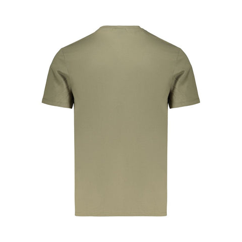 Green Cotton Men's T-Shirt
