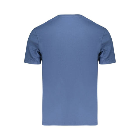 Blue Cotton Men's T-Shirt