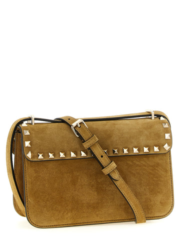 Beige Calfskin Crossbody Bag