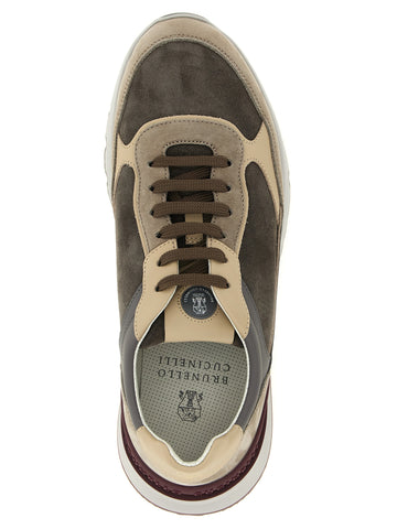 Multicolor Calfskin Athletic Sneakers