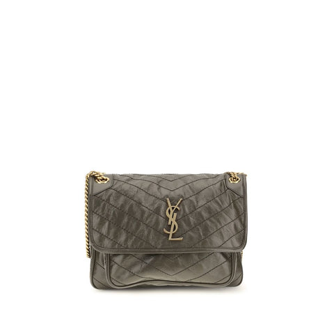 Bicolor Calf Leather Bos Taurus Shoulder Bag