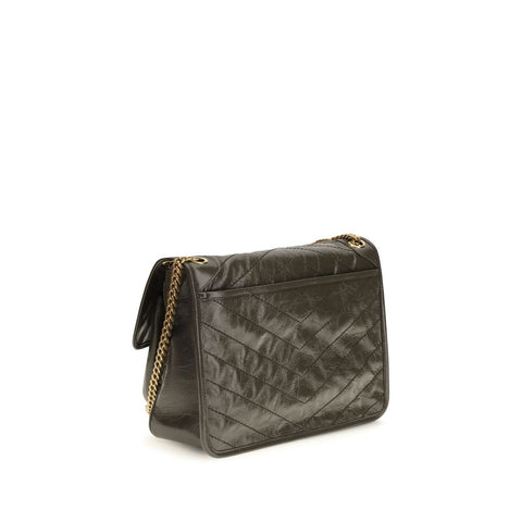 Bicolor Calf Leather Bos Taurus Shoulder Bag