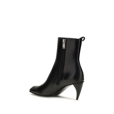 Black Calf Leather Bos Taurus Lace-Up Boots