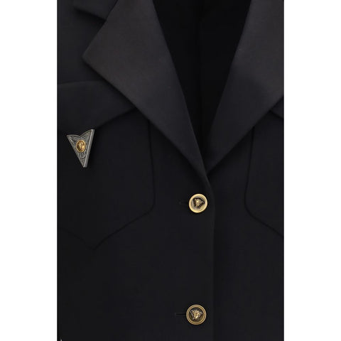 Black Wool Oves Aries Blazer