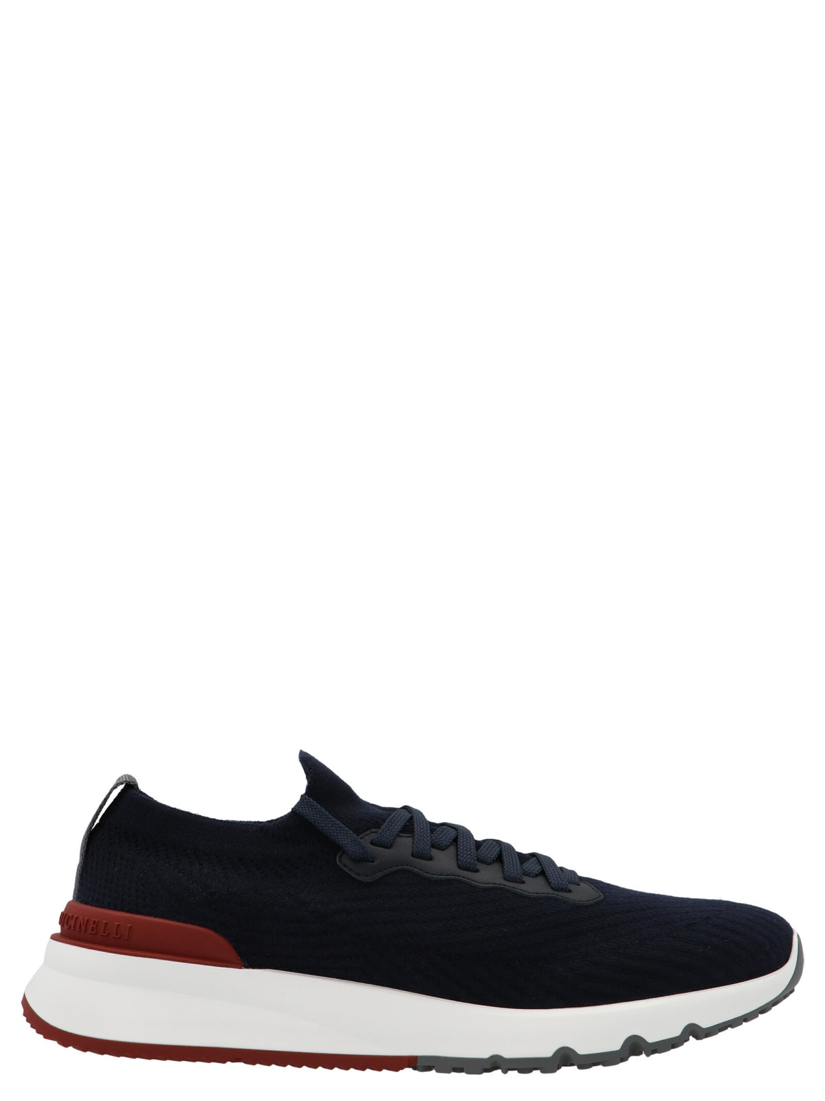 Blue Polyethylene Athletic Sneakers