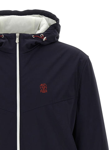 Blue Polyamide Shell Jacket