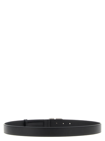 Black Calfskin Regular Belt