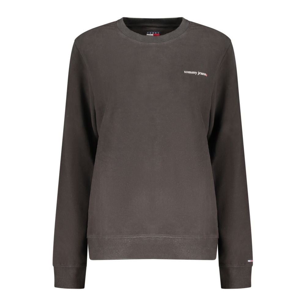 Black Cotton Women's Sweatshirt