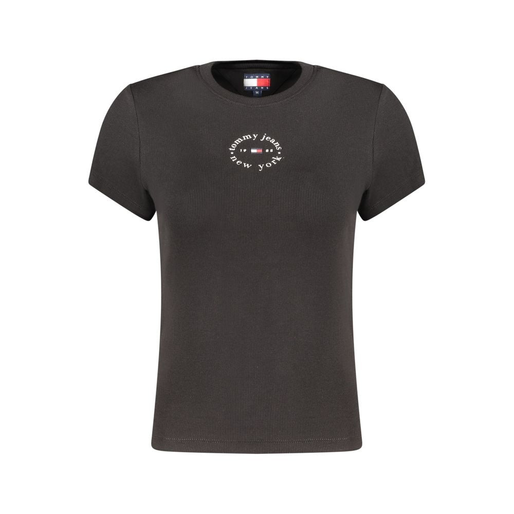 Black Cotton Women's T-Shirt
