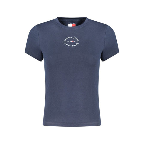 Blue Cotton Women's T-Shirt