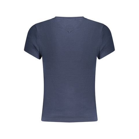Blue Cotton Women's T-Shirt