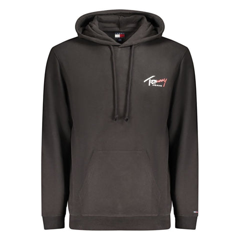 Black Cotton Men's Sweatshirt