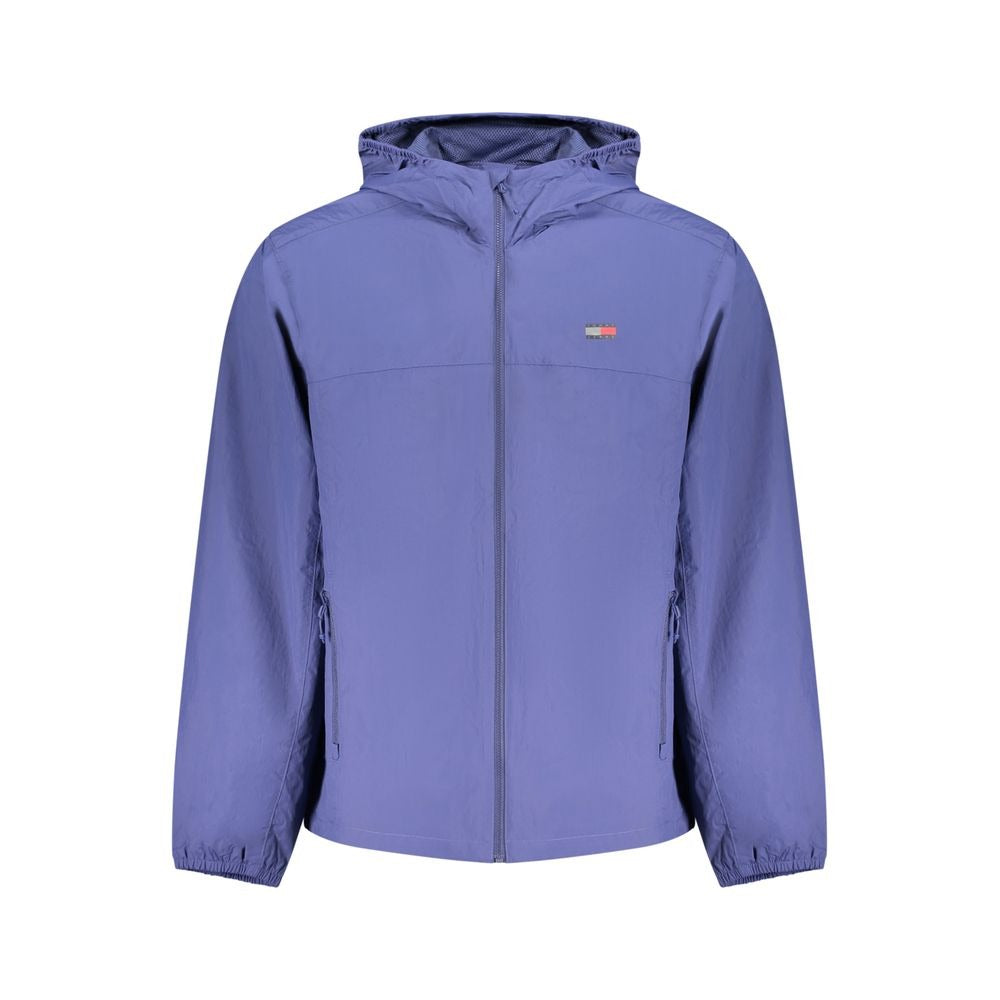 Blue Polyamide Men's Jacket