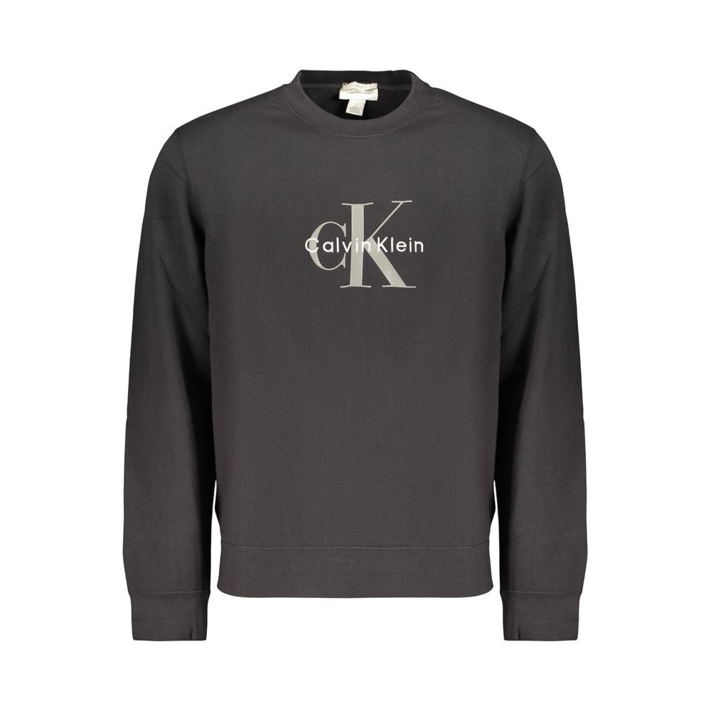 Black Cotton Mens Sweatshirt