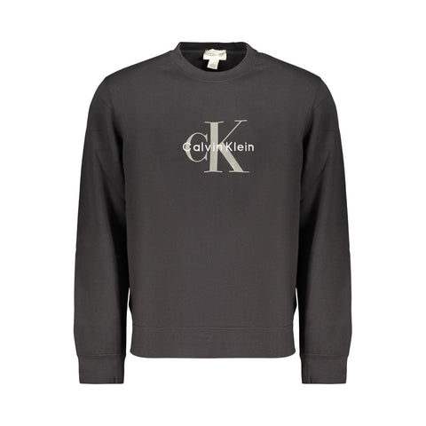 Black Cotton Mens Sweatshirt