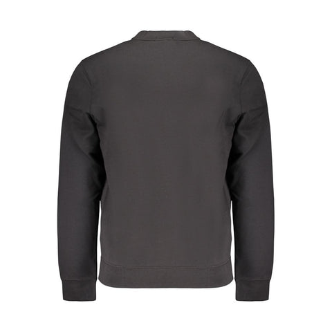 Black Cotton Mens Sweatshirt