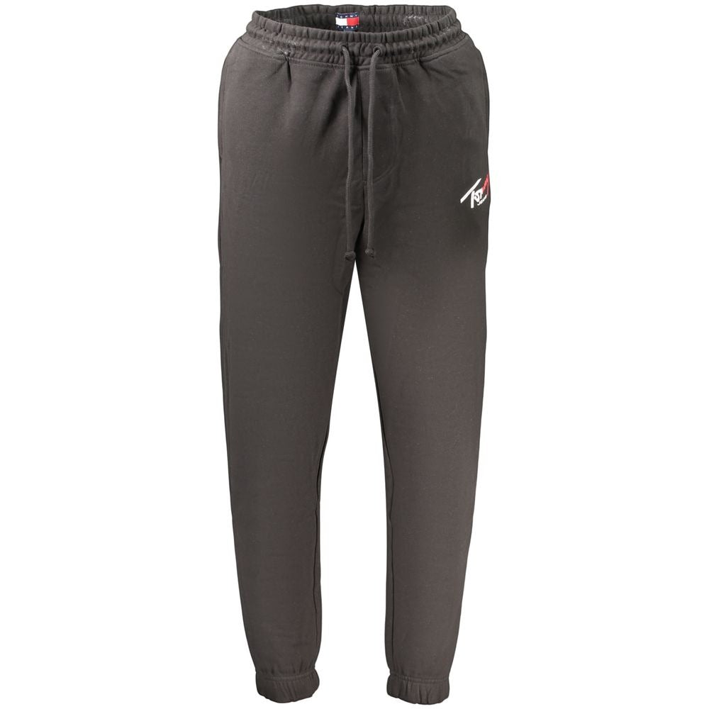 Black Cotton Mens Trousers