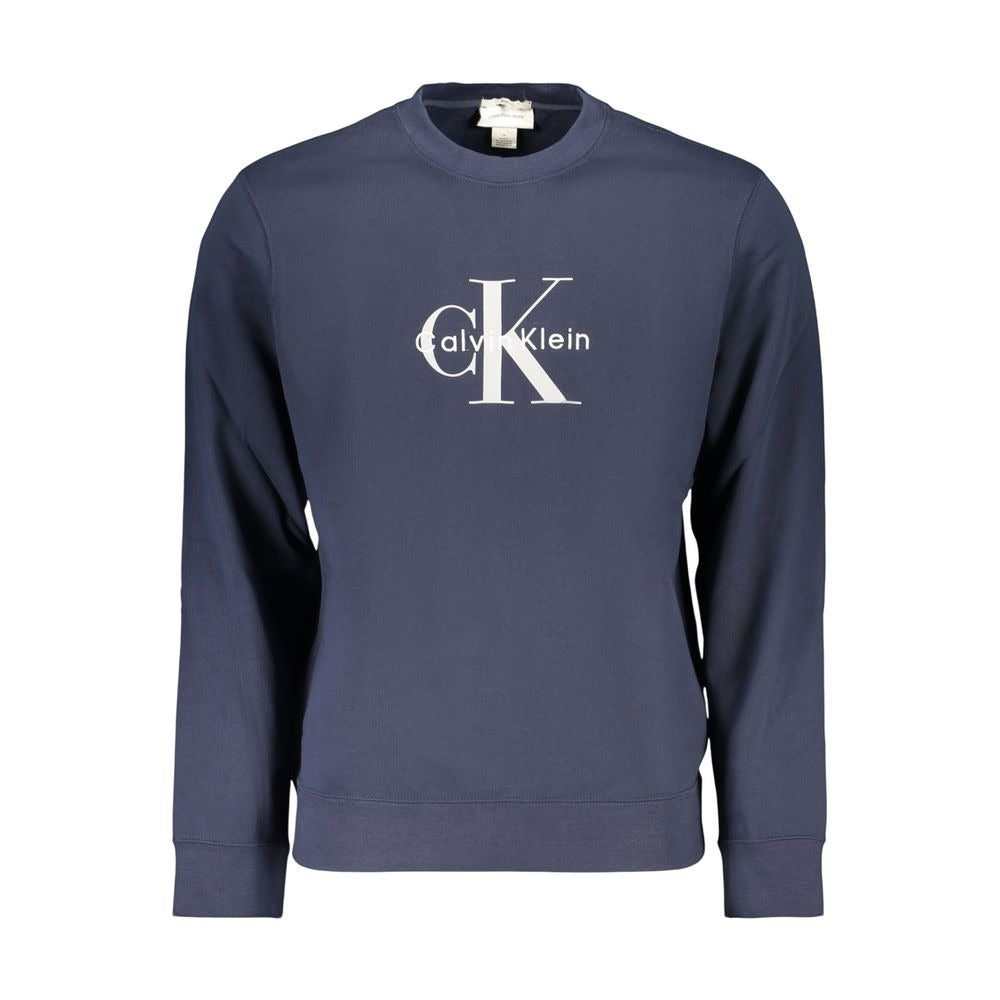 Blue Cotton Men's Sweatshirt
