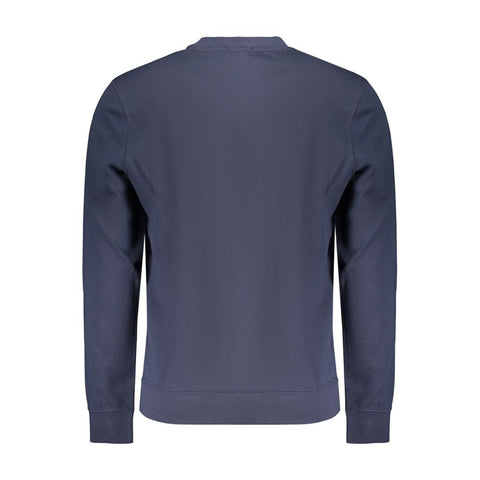 Blue Cotton Men's Sweatshirt